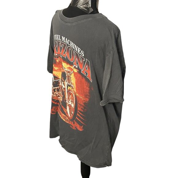 Steel Machine’s Arizona Custom Motors Mens Small Short Sleeve T Shirt Motorcycle - Picture 5 of 7